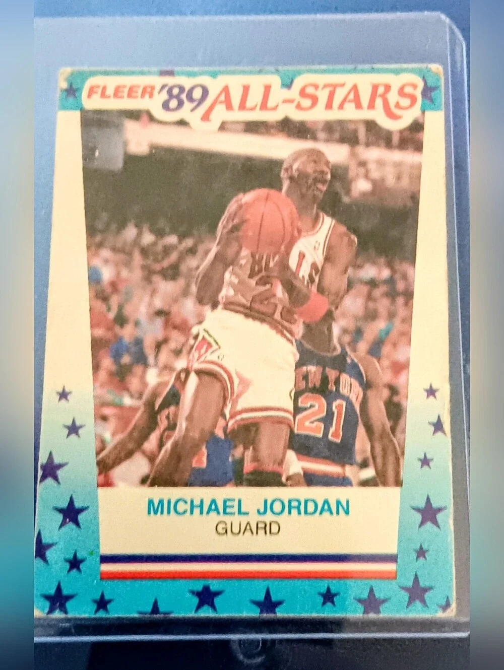 Michael Jordan 1989-90 Fleer - All-Stars Sticker #3